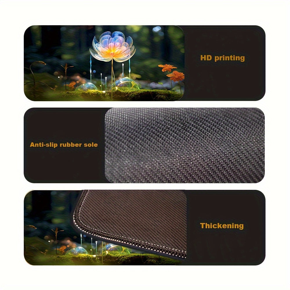 Large Size Patterned Keyboard Pad 400x900mm Non-slip Desk Mat for Games & Office