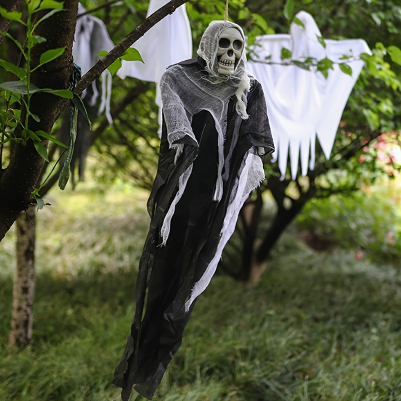 Halloween Hanging Ghost Skull Gauze Horror Props