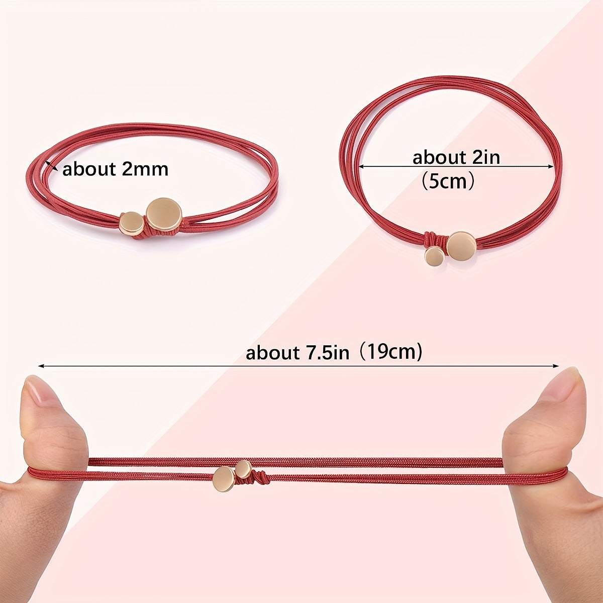 18pcs Boho Style Hair Ties Metal Charm Elastic Ponytail Holder Hair Accessories