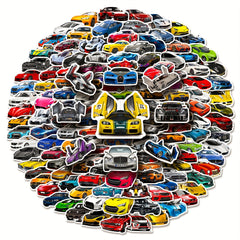 50pcs Racing Car Stickers Waterproof DIY Decorate Party