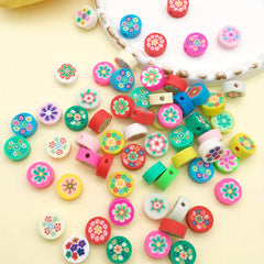 50pcs Mix Polymer Clay Beads for DIY Jewelry Making