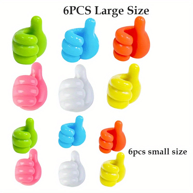 30pcs Self Adhesive Silicone Thumb Wall Hooks Multifunctional Storage Hanger