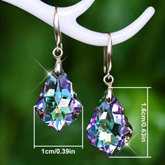 Droplet Rhinestone Earrings Men's Casual Jewelry Gift