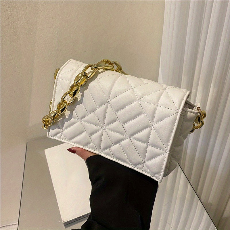 Minimalist Quilted Shoulder Bag All Match Underarm Bag