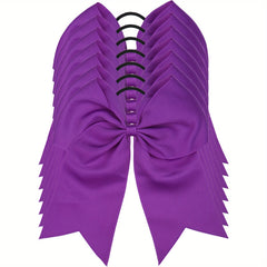 6pcs Jumbo Teams Cheerleaders Hair Bows Hair Accessories