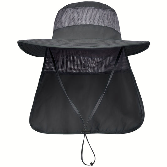UPF 50 Sun Protection Safari Cap with Neck Flap