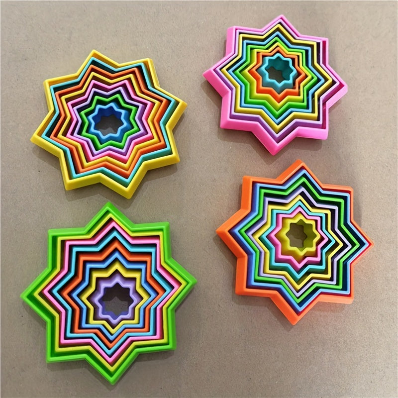 Star Circle Stacking Fidget Toy Relieve Stress & Improve Focus