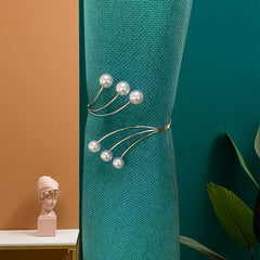 Pearl Curtain Buckle Metal Holdbacks for Home Decor