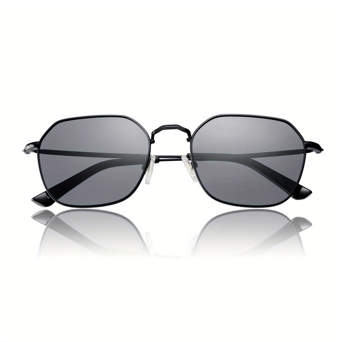 OUWEN Polarized Hexagon Square Sunglasses Small Polygon Aviators