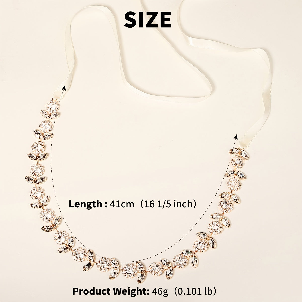 Bridal Rhinestone Wedding Belts - Clear Crystal Sash Belt