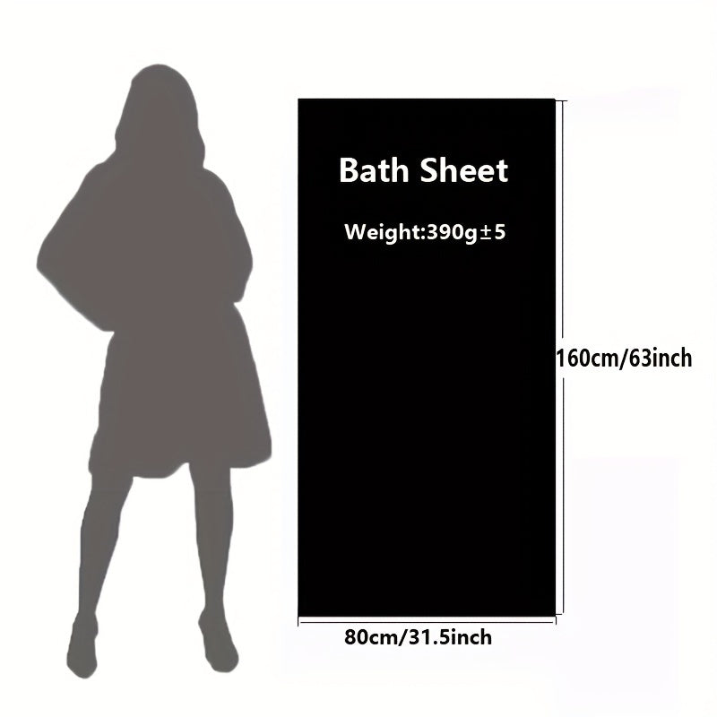 Flower Pattern Bath Sheet Soft and Absorbent Towel