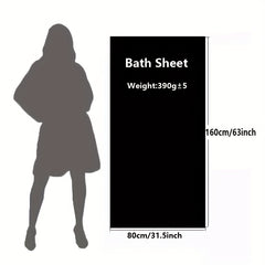 Flower Pattern Bath Sheet Soft and Absorbent Towel