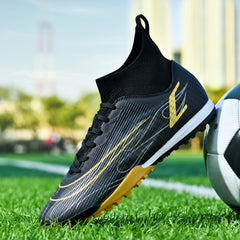 Boys' High Top Turf Soccer Boots Anti-Skid Outdoor Cleats