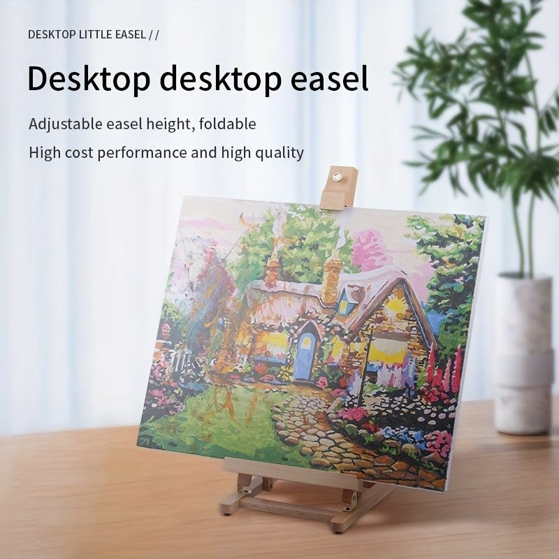 Beech Wood Small Easel Sketch Frame Desktop Display Frame