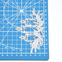 Christmas Candle Scrapbook Embossing Greeting Card Manual Punch