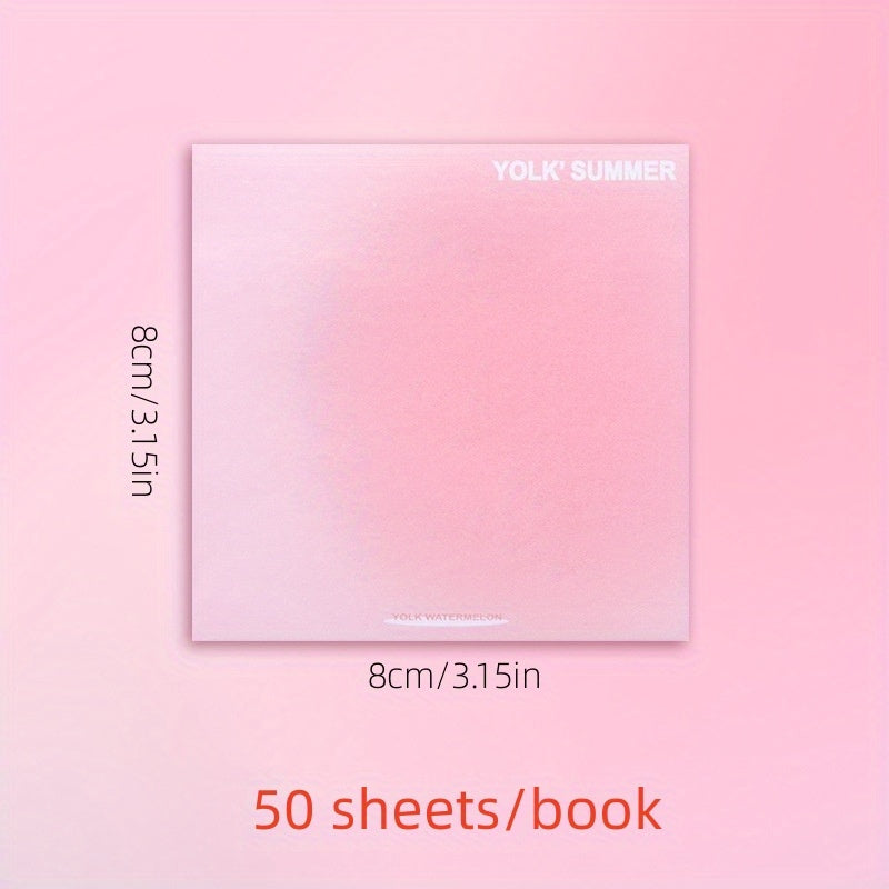 50 Sheets Multiple Colors Sticky Notes for Office Notebook Stickers