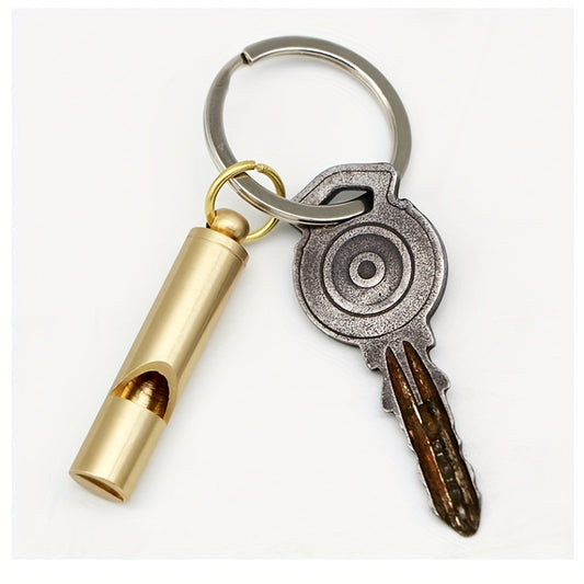 Portable Metal Survival Whistle Key Chain