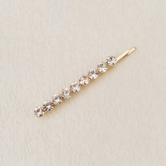 7pcs Colorful Rhinestone Hairpin Golden Hair Clip