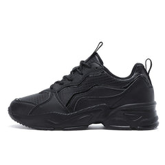 Waterproof Faux Leather Chunky Sneakers Comfortable Travel Shoes