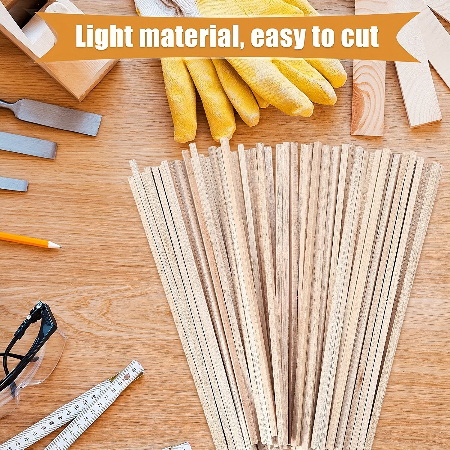 30pcs Balsa Wood Sticks 12 Inch Craft Square Wooden Dowel 1 4 Inch Thin Wood Str
