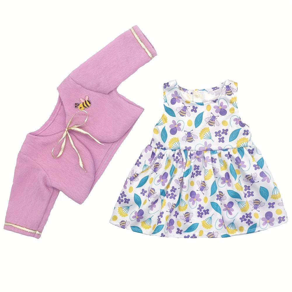 Dress Fits 18 inch Doll 17 inch Reborn Clothes 40 Doll Accessories