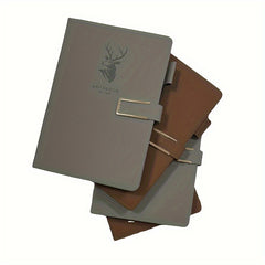 360 Pages Leather A5 Notebook with Buckle for Home Office Study