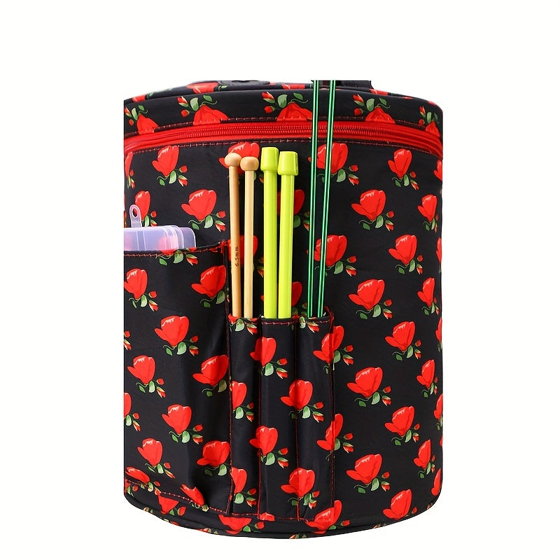 Large Capacity Yarn Bag Bee Print Storage Bag
