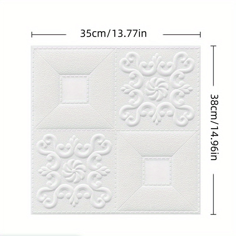 2pcs 3D Wall Stickers Soft Bricks Self-adhesive Waterproof Room Decor