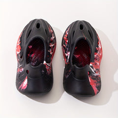 Men's Tie Dye Foam Runners Cut Out Walking Shoes