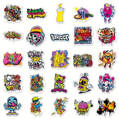 50pcs Street Graffiti Stickers DIY Phone Case Luggage Waterproof Stic