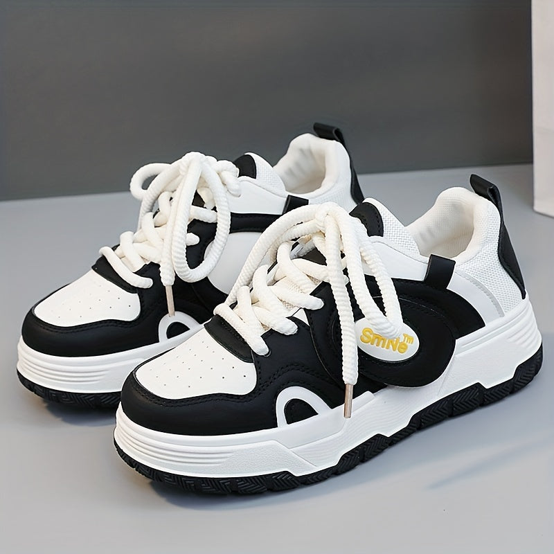 Women's Lace up Platform Sneakers Outdoor Running Shoes