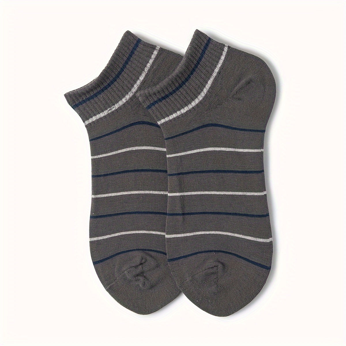 10 Pairs Striped Short Socks Comfy Sports Stockings Women's Hosiery