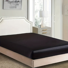Luxuriously Soft Satin Fitted Sheet for Bedroom & Guest Room