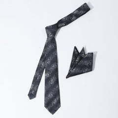 Cashew Stripe Ethnic Style Tie Pocket Square Set