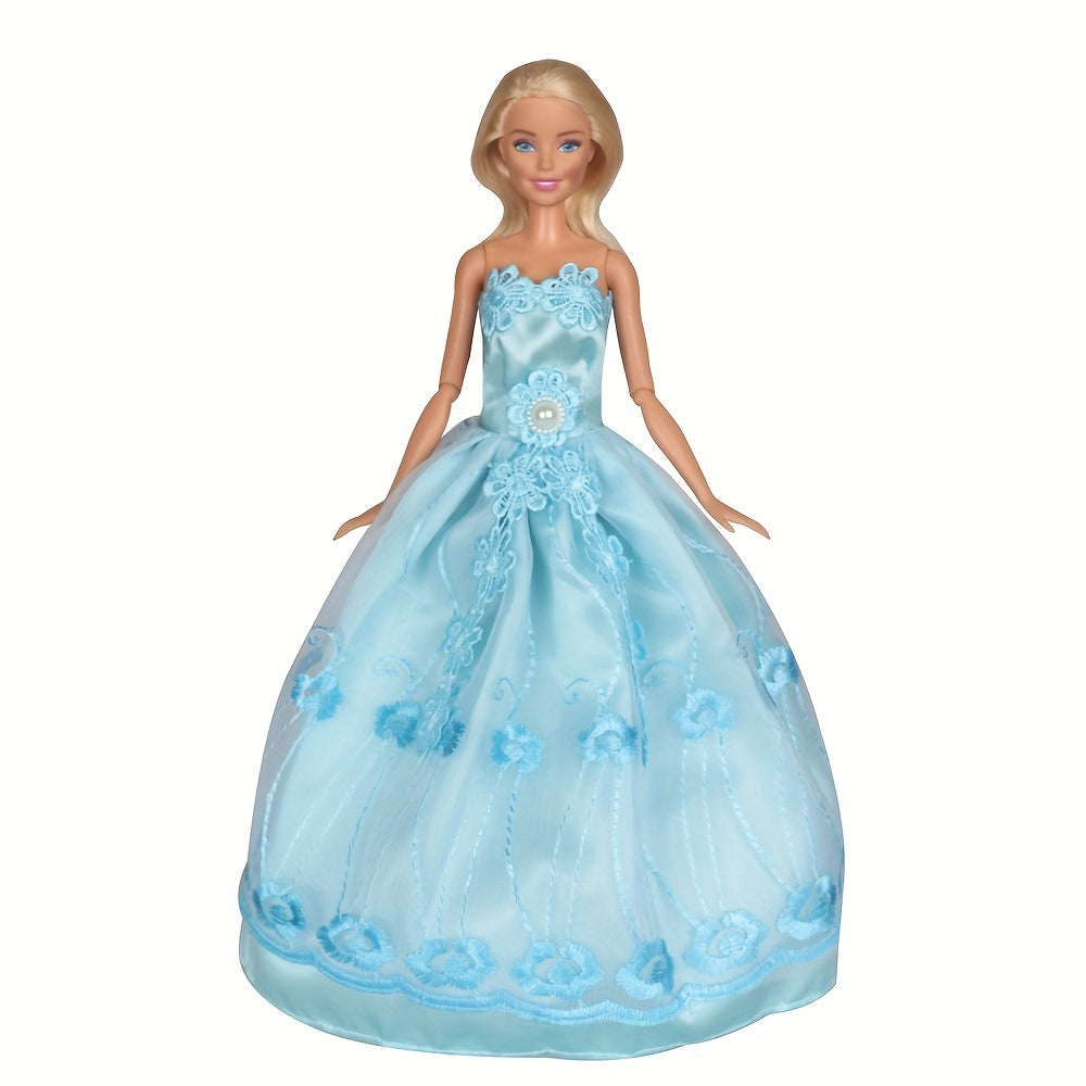 5 Pcs Doll Clothes Wedding Gowns Party Dresses For 29 21 Cm Girl Doll