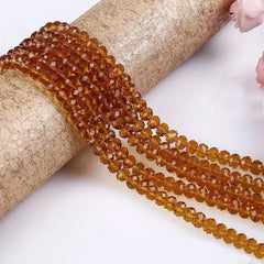 3x4mm Crystal Flat Beads DIY Glass Colorful Beads String Bracelet Necklace