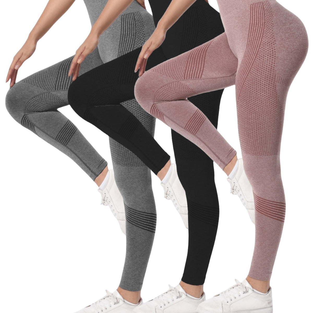 High Stretch Slim Fitted Yoga Leggings 3pcs Set