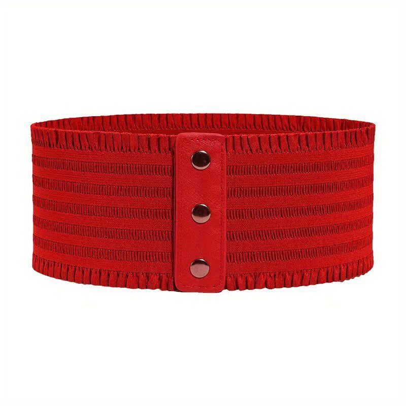 Women's Stretchy Dress Belts Elastic Corset Waistband