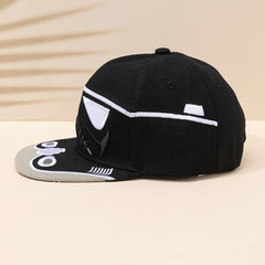 3D Cartoon Face Hip Hop Snap Back Hat Embroidery Baseball Cap