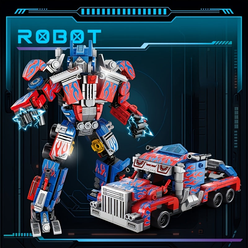 2 in 1 Transforming Car Model Building Set ABS Building Bricks Toy