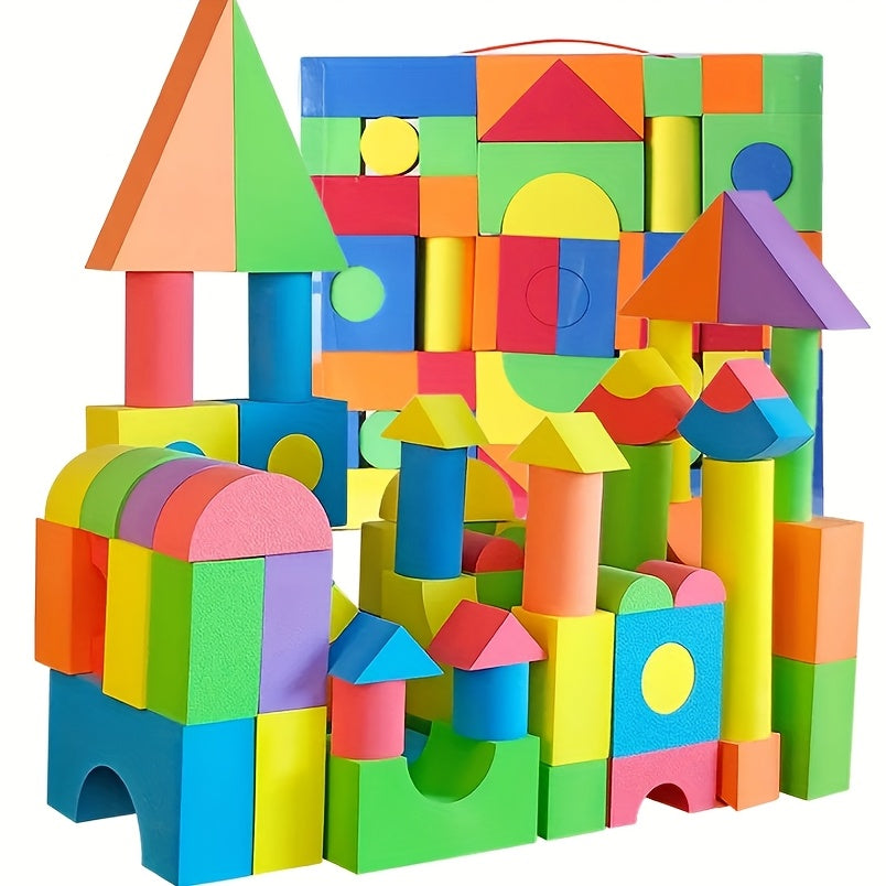 30/46pcs Bubble Blocks: Shapes & Sizes, Bright Colors, Building