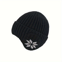 Winter Velvet Thickened Knitted Hat Ear Protection Beanie Hats