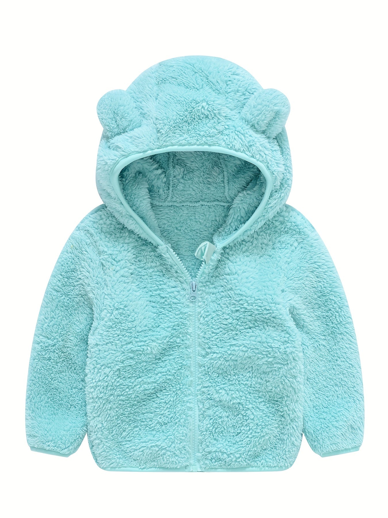 Toddler Fleece Jacket Baby Boys Girls Hooded Outwear Fall Winter Clothing