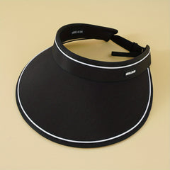 Wide Brim Visor Hat Solid Outdoor Sunscreen Sun Hats Breathable UV Protection