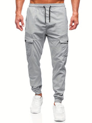 Men's Casual Pocket Joggers Waist Drawstring Outdoor Pants