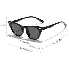Cat Eye Vintage Ladies Oversized Sunglasses Sun Protection Tinted Lenses