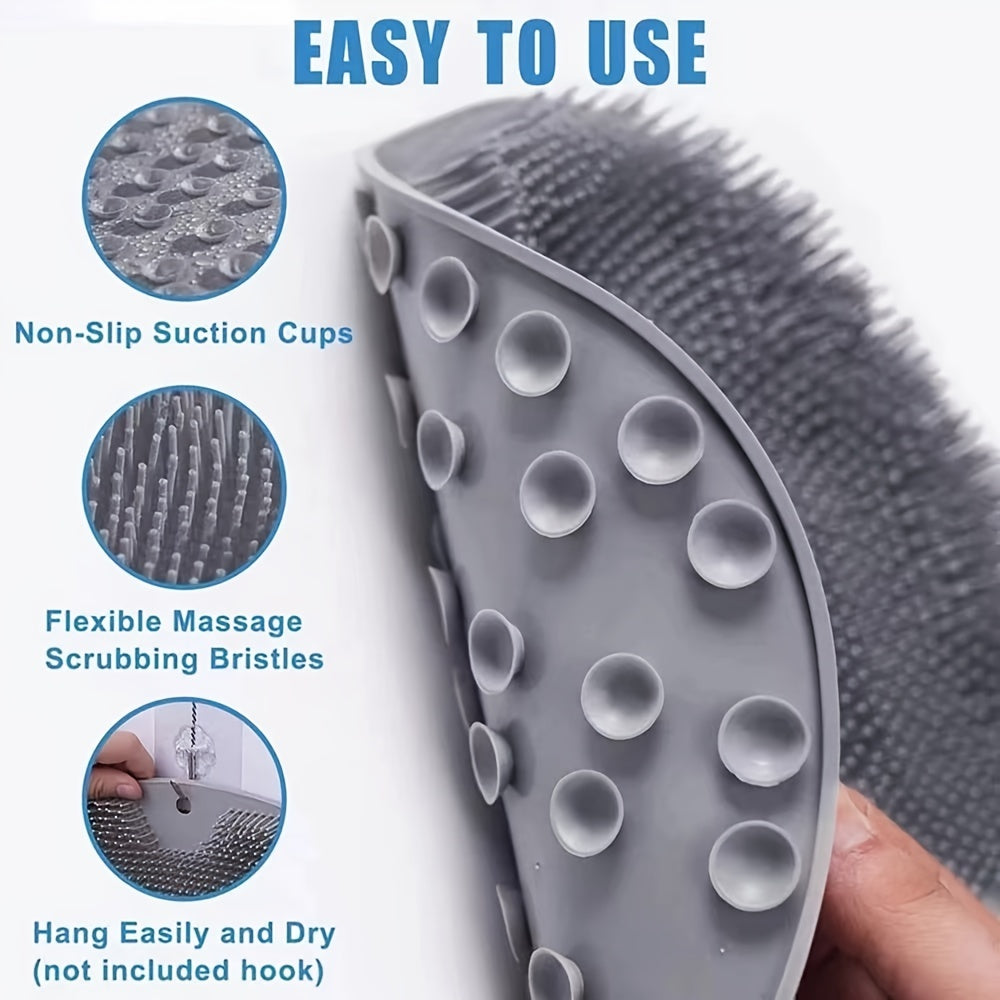 Silicone Back Exfoliating Wash Pad Bath Scrubber