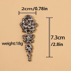 Gothic Rhinestone Drop Earrings