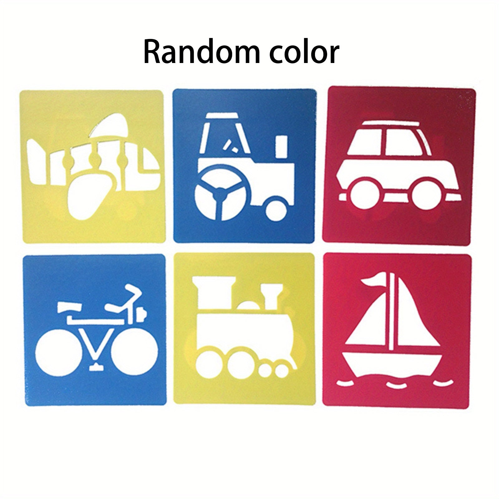 Montessori Animal Car DIY Painting Template Stencils Art Craft Learning Toy