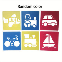 Montessori Animal Car DIY Painting Template Stencils Art Craft Learning Toy